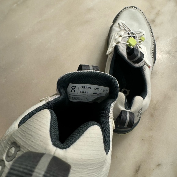 On Running Athletic Shoes - White and Black main image 4